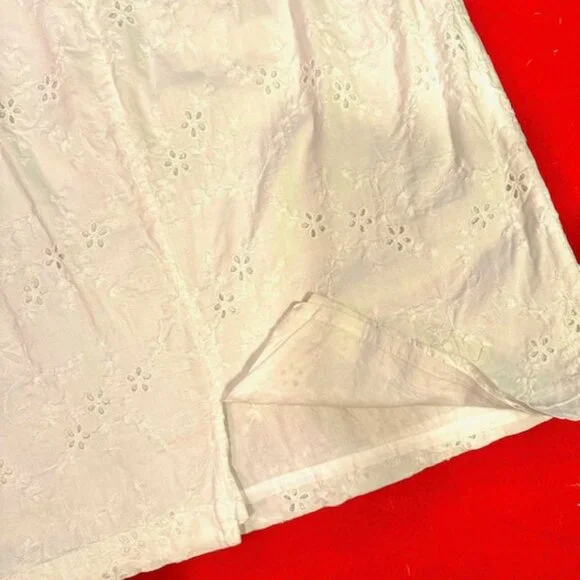 Charter Club White Eyelet dress - Size 10 - Picture 9 of 13